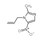 1-allyl-2-methyl-5-nitro-1H-imidazole结构式