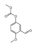 Carbonic acid, 3-formyl-4-methoxyphenyl methyl ester Structure