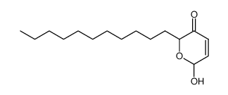 6-hydroxy-2-undecyl-2H-pyran-3(6H)-one Structure