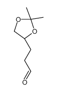 3-[(4R)-2,2-dimethyl-1,3-dioxolan-4-yl]propanal Structure