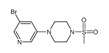 1-(5-bromopyridin-3-yl)-4-methylsulfonylpiperazine结构式