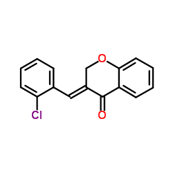 3-[(E)-(2-CHLOROPHENYL)METHYLIDENE]-2,3-DIHYDRO-4H-CHROMEN-4-ONE structure