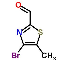 4-Bromo-5-methyl-1,3-thiazole-2-carbaldehyde结构式