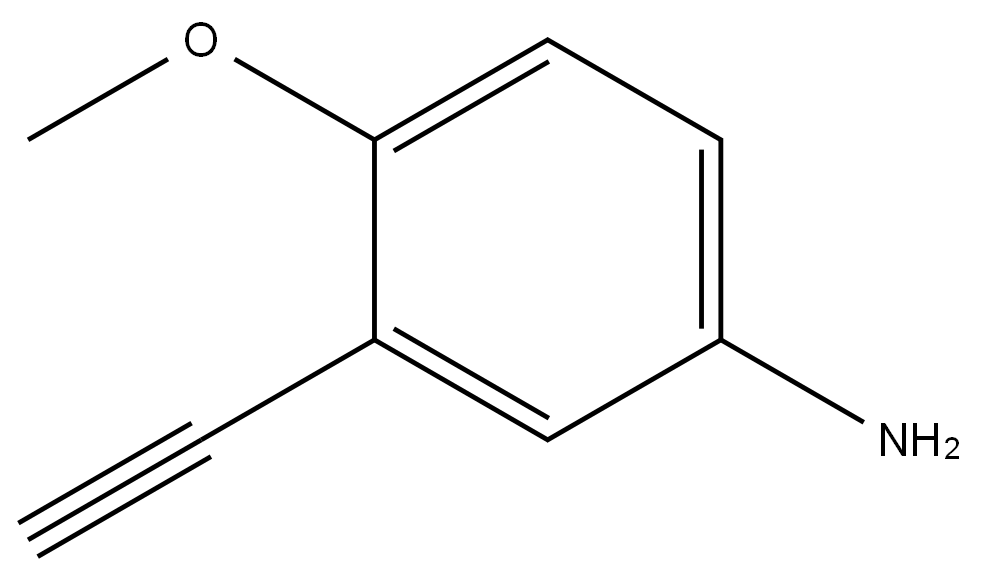 3-ethynyl-4-methoxyaniline Structure