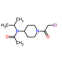 N-[1-(Chloroacetyl)-4-piperidinyl]-N-isopropylacetamide Structure