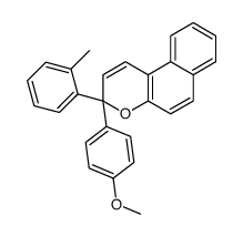 3-(4-methoxyphenyl)-3-(2-methylphenyl)benzo[f]chromene Structure