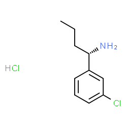 (1S)-1-(3-CHLOROPHENYL)BUTYLAMINE结构式