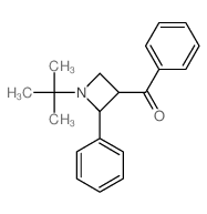phenyl-(2-phenyl-1-tert-butyl-azetidin-3-yl)methanone结构式