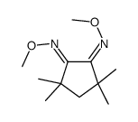 1-N,2-N-dimethoxy-3,3,5,5-tetramethylcyclopentane-1,2-diimine结构式