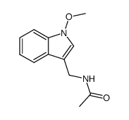 N-((1-methoxy-1H-indol-3-yl)methyl)acetamide结构式