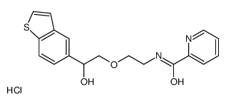 1-(Benzo(b)thiophen-5-yl)-2-(1-(nicotinoylamino)ethoxy)ethanol hydroch loride结构式