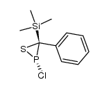 (E)-2-Chlor-3-phenyl-3-trimethylsilyl-thia-phosphirane结构式