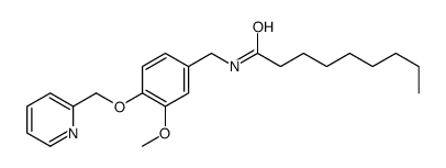 N-[[3-methoxy-4-(pyridin-2-ylmethoxy)phenyl]methyl]nonanamide结构式