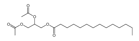 Tetradecanoic acid 2,3-bis(acetyloxy)propyl ester structure