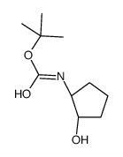 (1S,2S)-trans-N-Boc-2-aminocyclopentanol structure