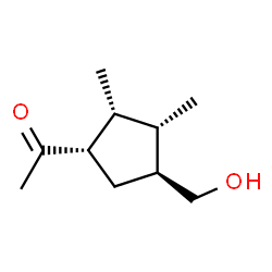 Ethanone, 1-[4-(hydroxymethyl)-2,3-dimethylcyclopentyl]-, [1S-(1alpha,2alpha,3alpha,4beta)]-结构式