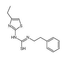1-(4-ethyl-1,3-thiazol-2-yl)-3-(2-phenylethyl)thiourea结构式
