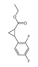 2-(2,4-difluoro-phenyl)-cyclopropanecarboxylic acid ethyl ester Structure