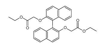 2,2'-bis(ethoxycarbonylmethoxy)-1,1'-binaphthalene结构式
