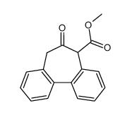 methyl 5H-dibenzo(a,c)cyclohepten-6(7H)-one-7-carboxylate结构式