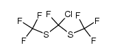 Chlorofluorobis(trifluoromethylthio)methane Structure