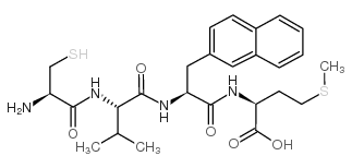 H-Cys-Val-2-Nal-Met-OH structure