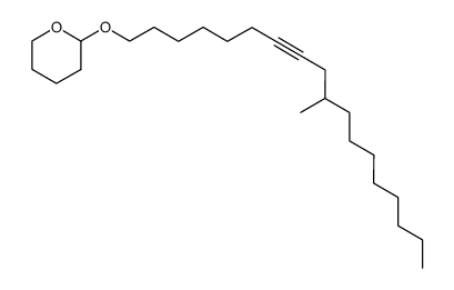 2-((10-methyloctadec-7-yn-1-yl)oxy)tetrahydro-2H-pyran结构式