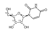Uridine-13C5结构式