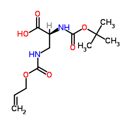 Boc-dap(aloc)-oh structure