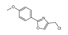 4-(chloromethyl)-2-(4-methoxyphenyl)-1,3-oxazole结构式