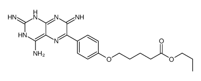 propyl 5-[4-(2,4,7-triaminopteridin-6-yl)phenoxy]pentanoate Structure