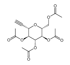 (2R,3R,4R,5S,6S)-2-(acetoxymethyl)-6-ethynyltetrahydro-2H-pyran-3,4,5-triyl triacetate picture