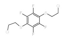 Benzene,1,4-bis[(2-chloroethyl)thio]-2,3,5,6-tetrafluoro-结构式