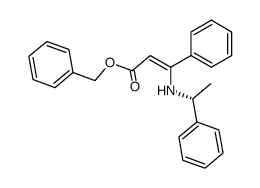 benzyl 3-(N-(R)-1-phenylethyl)-amino-3-phenyl-2-propenoate Structure