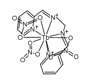 [Tb(bis(2-pyridine carboxaldehyde) ethylenediimine)(NO3)3] Structure