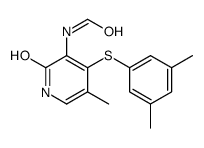 N-[4-(3,5-dimethylphenyl)sulfanyl-5-methyl-2-oxo-1H-pyridin-3-yl]formamide结构式