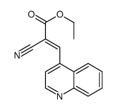 ethyl 2-cyano-3-quinolin-4-ylprop-2-enoate结构式