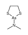 N,N-dimethyl-1,3,2-dithiarsolan-2-amine结构式