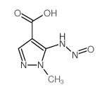 1-methyl-5-(2-oxohydrazinyl)pyrazole-4-carboxylic acid结构式