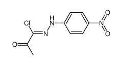 N-(4-Nitrophenyl)-2-oxopropanehydrazonic acid chloride Structure
