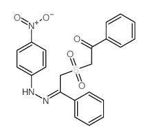 Acetophenone,2,2''-sulfonyldi-, mono[(p-nitrophenyl)hydrazone] (8CI) Structure