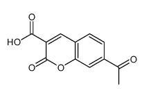 7-acetyl-2-oxochromene-3-carboxylic acid结构式