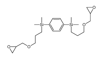1,4-BIS(2,3-EPOXYPROPYLOXYPROPYL-DIMETHYLSILYL)BENZENE structure