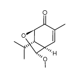 (1R,5R,7R,8S)-8-isopropyl-7-methoxy-3-methyl-6-oxabicyclo[3.2.1]oct-2-en-4-one结构式