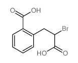 Benzenepropanoic acid, a-bromo-2-carboxy- Structure