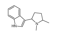 3-(1,5-Dimethyl-2-pyrrolidinyl)-1H-indole结构式