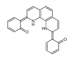 6-[9-(6-oxocyclohexa-2,4-dien-1-ylidene)-1,10-dihydro-1,10-phenanthrolin-2-ylidene]cyclohexa-2,4-dien-1-one Structure