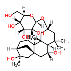 2,6,16-Kauranetriol 2-O-beta-D-allopyraside structure