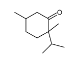 2-Isopropyl-2,5-dimethylcyclohexanone结构式