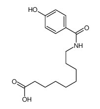 9-[(4-hydroxybenzoyl)amino]nonanoic acid结构式